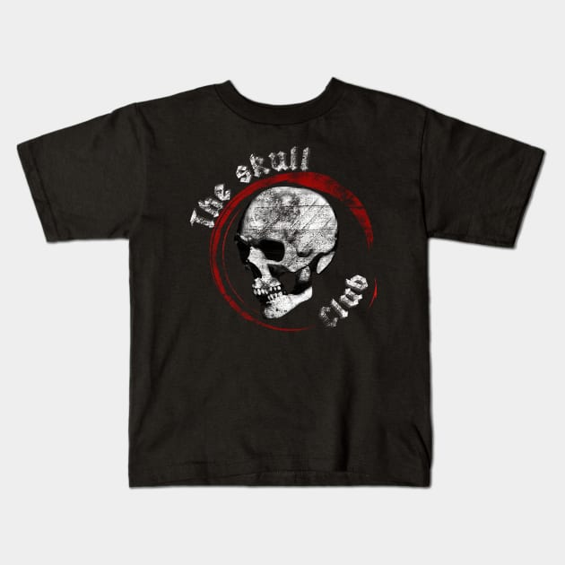 The Skull Club - Homo sapiens Ver.1 Grunge Kids T-Shirt by SimonSay